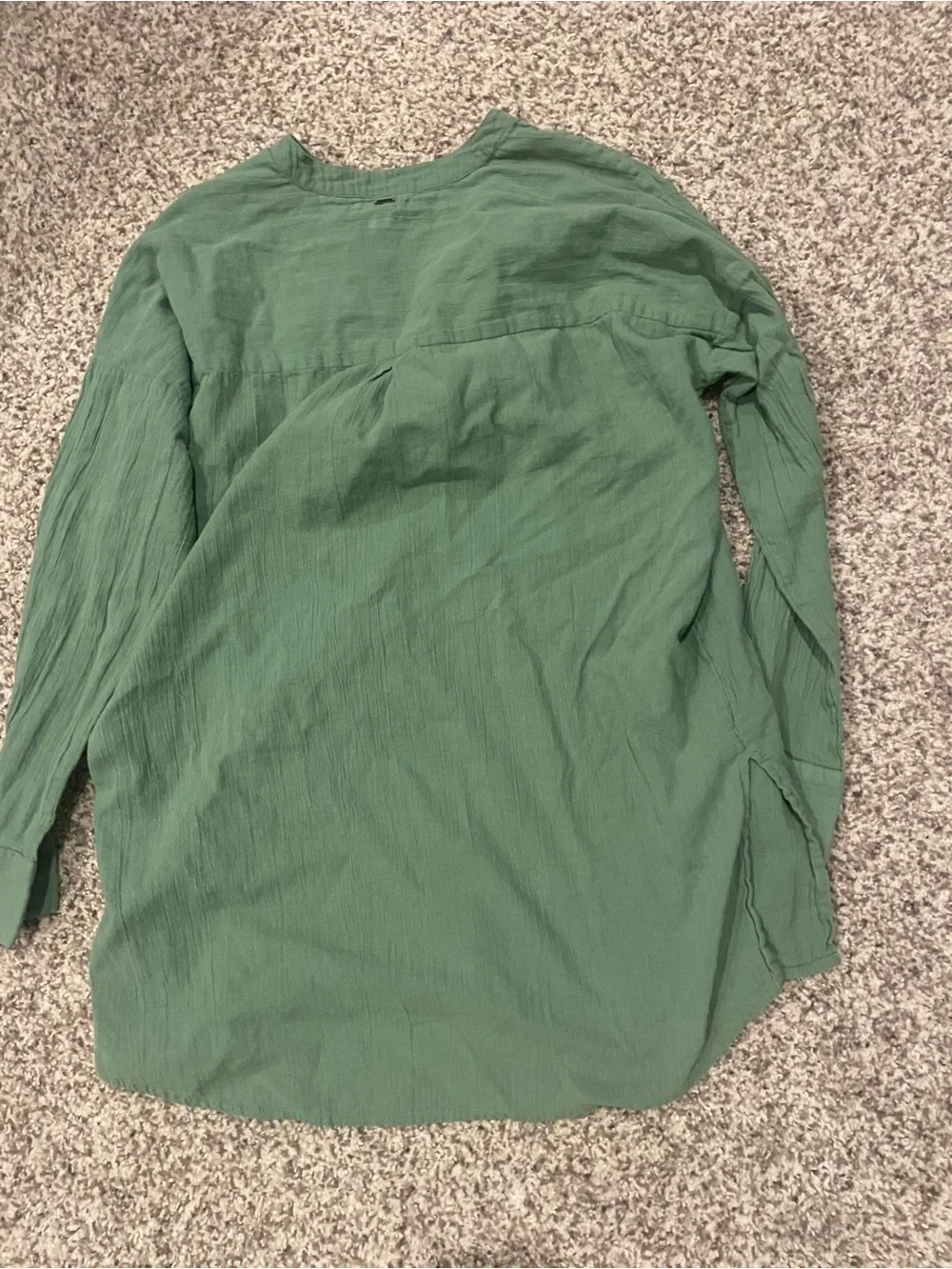 O'Neill Belizin Cover-Up Sage Green V-Neck Tunic with Chest Pocket